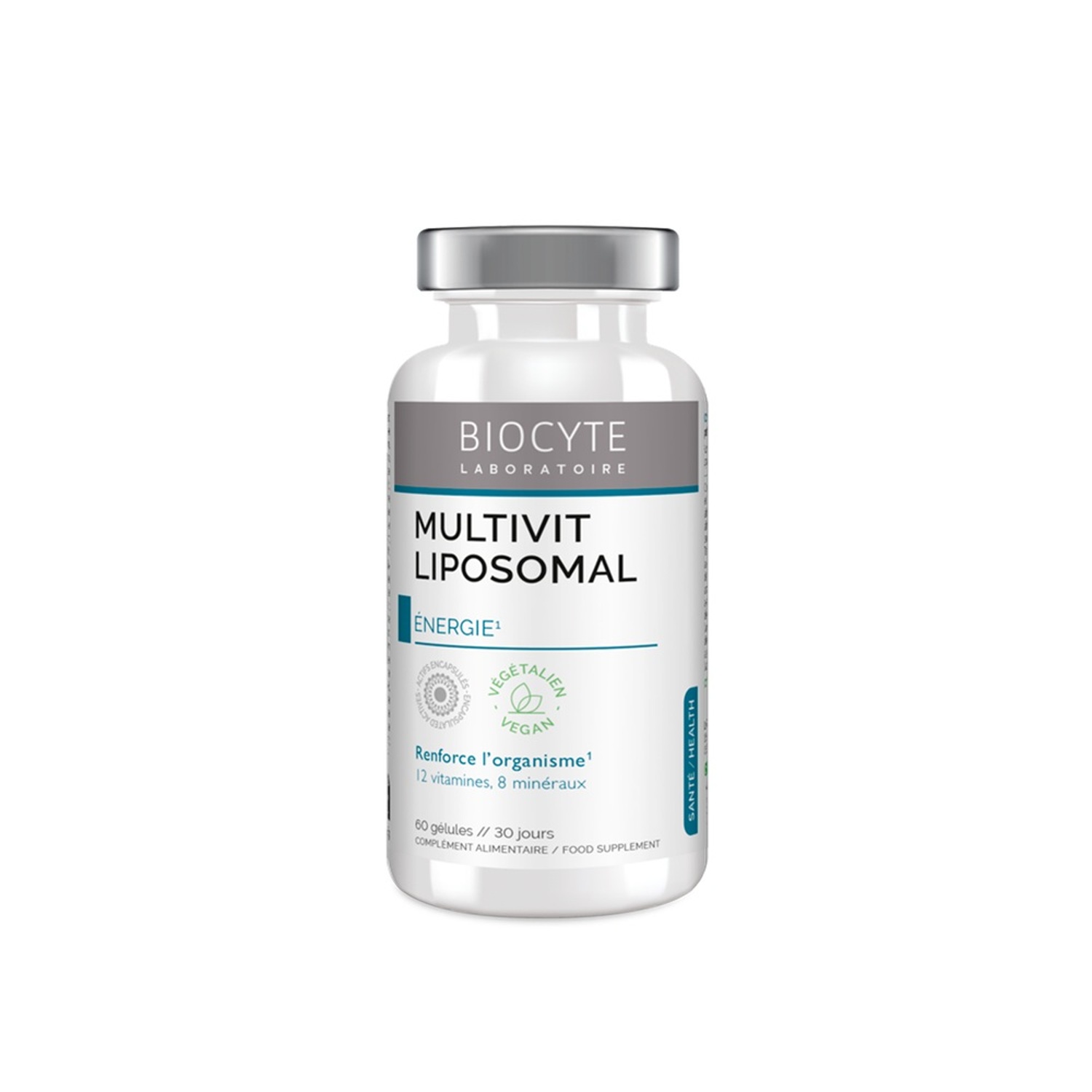 12 вітамінів та 8 мінералів Biocyte Multivit Liposomal